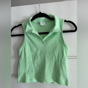 Cute green little crop top